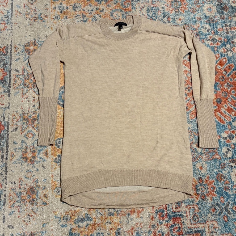 J.Crew cotton-wool cream crewneck sweater